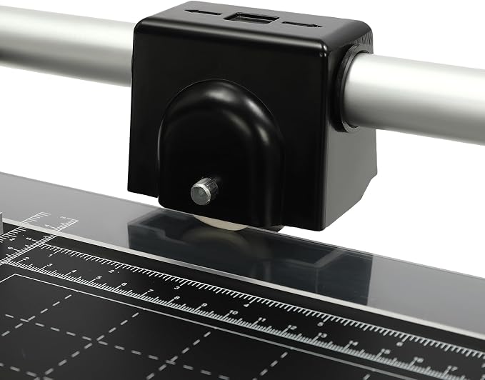 36 Inch Manual Rotary Paper Cutter, Rolling Cutter Precision Rotary Paper Trimmer Cutting Thickness 0.04 Inch for Photo Paper and Office Paper 47.44 x 14.17 x 4.13 Inch
