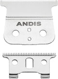Andis T-Blade Replacement for T-Outliner, GTO, GO, and SLS Trimmers - Close Cutting, Zero Gapped, Silver
