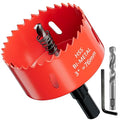 3 in. Bi-Metal Hole Saw Drill Bit - General Purpose Saw for Wood, Plywood, Cornhole, Ceiling, and Drywall - Includes Arbor & Pilot Bit