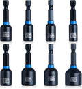 toolant Magnetic Nut Driver Set, 8pcs SAE Impact Driver Bit Set, 1/4''~9/16'' Nut Driver, 1/4'' Quick Change