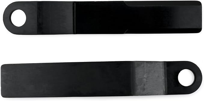 Heavy Duty AR400 Steel Replacement Bush Hog Rotary Cutter Blades, for Mower King Skidsteer Brush Hog Cutter Replacement Blades Rotary Grass Cutter (2 Blade Set)