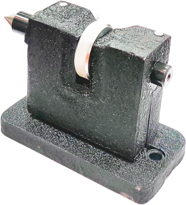 Buyohlic Heavy Duty Adjustable Tailstocks for Regular & Tilting Model of Rotary Tables (Hardened & Precisely Ground Points) (Ring style for 4" Tilting Rotary Table)