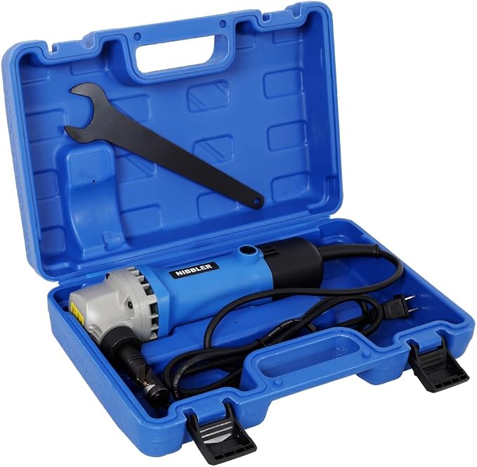 Sheet Metal Nibbler Homonova, Professional Nibbler Metal Cutter Tool, 500W 120V Electric Sheet Cutter with 360 Degree Rotation, 2000RPM Speed, 16 Gauge Cutting Capacity, Precise Efficient Durable