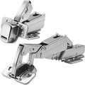 TamBee 1/2 Inch Overlay 175 Degree Cabinet Door Hinges 48mm Frameless Soft Close Lazy Susan Hinges for Corner Kitchen Adjustable,2 Pcs/1 Pair (Half Overlay)