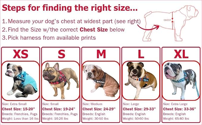 Adjustable Dog Harness– No Pull, No Choke – for English Bulldogs, French Bulldogs, Pugs & Broad-Chested Breeds – Easy, Safe Walks (Baby Pink, XL)