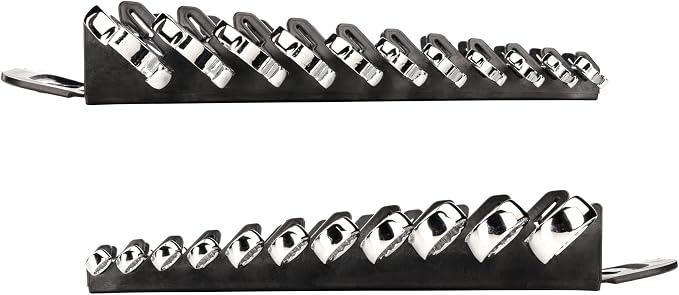 TEKTON Combination Wrench Set, 11-Piece (1/4-3/4 in.) - Holder | WCB91101 | (1/4 - 3/4 in.), Wrench Holder, Chrome Finish