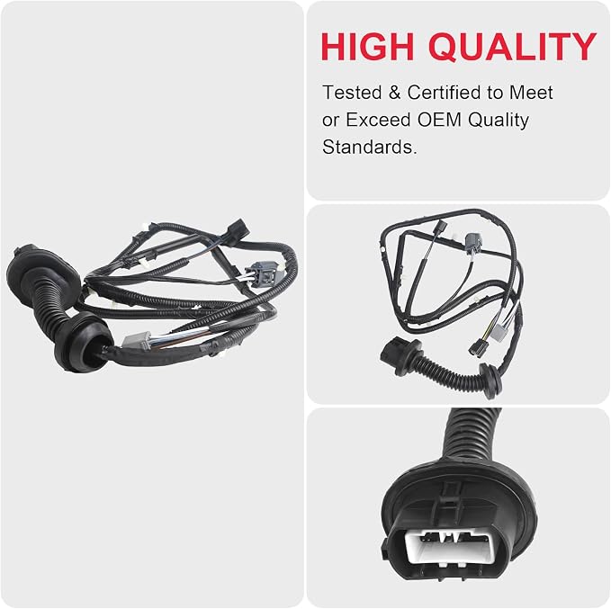 Rear Left Door Jumper Wire Harness,Driver Side 9L3Z-14631-CAA | Fits for 2009-2014 Ford F150 Crew Cab LH Door Jumper Wire Assembly