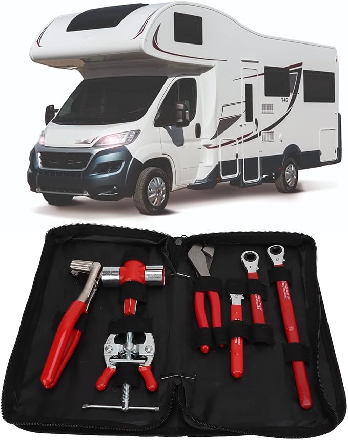 Battery Service Tool Kit, 7pcs Battery Terminal Puller Steel Battery Plier High Strength Battery Terminal Spreader Auto Repair Tool With 5/16in Wrench 10mm Wrench for Battery Maintenance