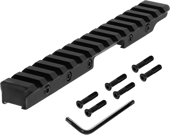 G-Sight CZ 457 Picatinny Scope Base 0 MOA Rail 7075 Aluminum CNC Machined for CZ457, Includes Built-in Screws, Spare Screw and Torx Wrench