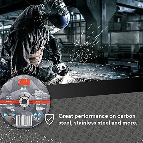 3M Silver Depressed Center Grinding Wheel, 87455, 36+, T27