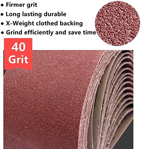 4x36 Inch Sanding Belts 40 Grit 4 Pack for Belt Sander