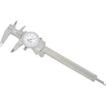 Starrett 1202-6 Dial Caliper, Stainless Steel, White Face, 0-6" Range, +/-0.001" Accuracy, 0.001" Resolution