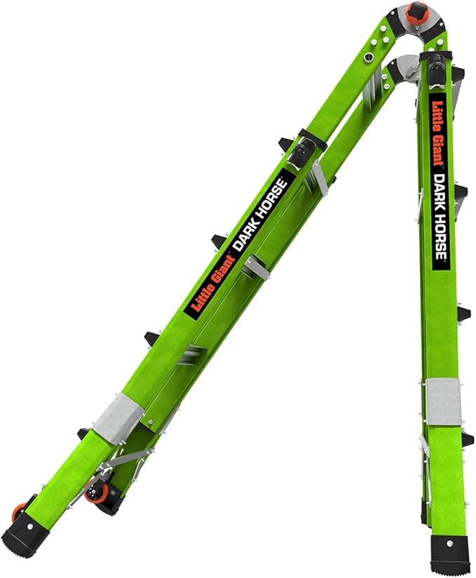 Little Giant Ladder Systems Dark Horse 2.0, M17, 17ft, Multi-Position Ladder, Fiberglass, Type 1A, 300 lbs Weight Rating, (16117-001)