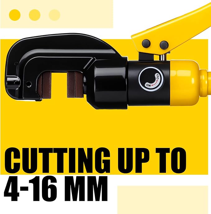 Lothee 8 Ton 5/8 Inch Hydraulic Rebar Cutter Cutting up to 4-16 mm with Portable Box Heavy Duty Rebar Bender Manual Bolt Chain Metal Cutting Pliers Handheld Hydraulic Shear Tool