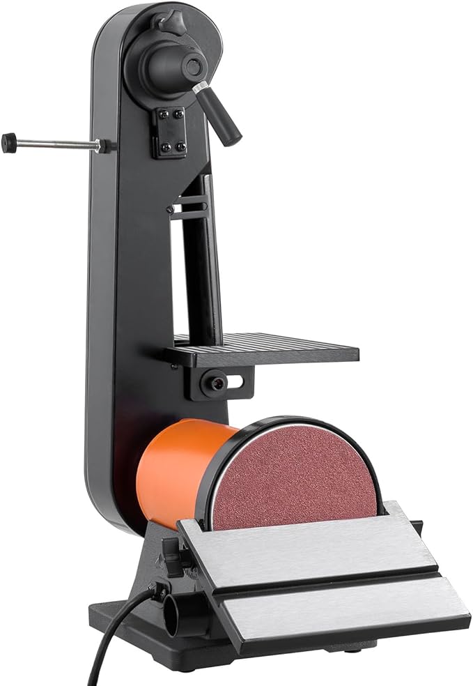 VEVOR 6" Disc Sander & 2" x 42" Belt Sander, 420W Professional Bench Belt Disc Sanders Combo with Multiple Angle Adjustments for DIY Woodworking, Furniture Refinishing, Knife Sharpening