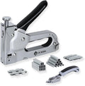 Upholstery Staple Gun Heavy Duty, DEWBIN 4 in 1 Stapler Gun with 2000 Staples, Manual Brad Nailer Power Adjustment Furniture Stapler Gun for Wood, Carpentry, Decoration DIY Staple Gun
