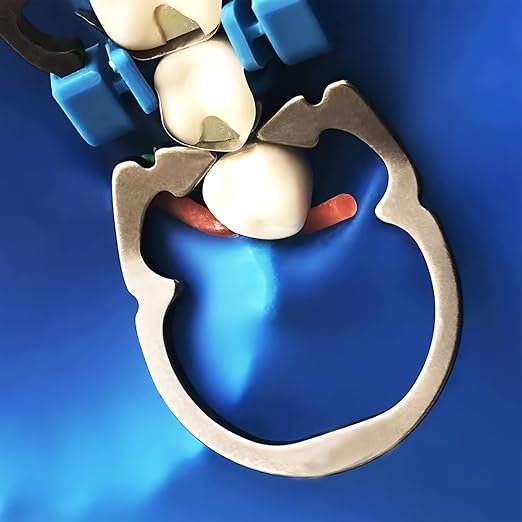 Dental Matrices Clamp Ring, R2 Nickel Titanium Elastic Clamping Ring Separator Ring, Sectional Contoured Matrix Clips Autoclavable Dentistry Tools (Mix R2 2PCS)