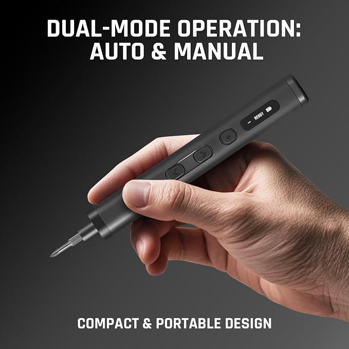 GRENPRO 78-in-1 Precision Electric Screwdriver Set, 3.7V Mini Cordless Screwdriver Kit with LED Display, 5 Adjustable Torque & Manual Handle for Electronics Phone Camera Repair