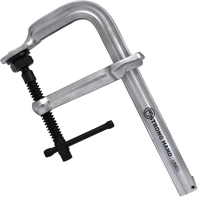Strong Hand Tools Regular Duty Bar Clamp, Capacity 10-1/2", Clamping Pressure: 2,400 LBS, Throat Depth: 5-1/2″, UM105, Metallic