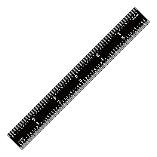 PEC Tools 6-inch Metal Ruler, Stainless Steel with Black Chrome Finish, 16R Graduation (1/32", 1/64", 1/50", 1/100") High-Precision, High Wear Resistance, High Contrast, Machinist Rule, Made in USA