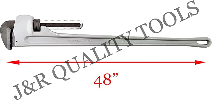 VCT 48" INCH LARGE BIG GIANT SIZE 4 FOOT LONG 8" JAW CAPACITY ALUMINUM HANDLE PIPE WRENCH TOOL…