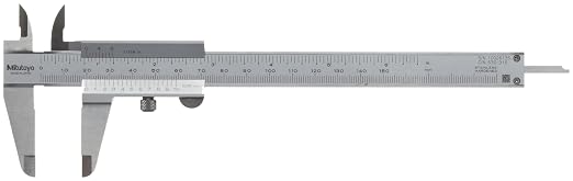 Mitutoyo 530-119 Vernier Caliper, Stainless Steel, Inch/Metric, 0-12" Range, +/-0.0015" Accuracy, 0.001" Resolution
