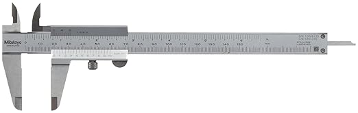 Mitutoyo 530-115 Vernier Caliper, Stainless Steel, Inch/Metric, 0-12" Range, +/-0.003" Accuracy, 0.0078" Resolution