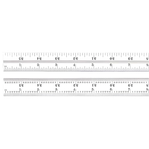 Starrett Blade Only for Combination Squares, Sets and Bevel Protractors - Ideal for Woodworking and Metalworking - 36" Length, Satin Chrome Finish, 4R Graduation - CB36-4R