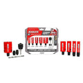 Diablo Hole Saw Set, Cuts Wood, Metal, Plastics - 9 Piece Kit with Carbide Teeth, Snap-Lock Mandrel, Pilot Bit, Adaptor Nuts, Deep 2-3/8" Cutting Depth - DHS09SGPCT