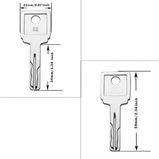 Heavy Equipment Keys, 10 Pack Laser Cut Volvo Key 11039228 for Volvo Loader Haul Truck Models A25D A35C A35D A40 A40D