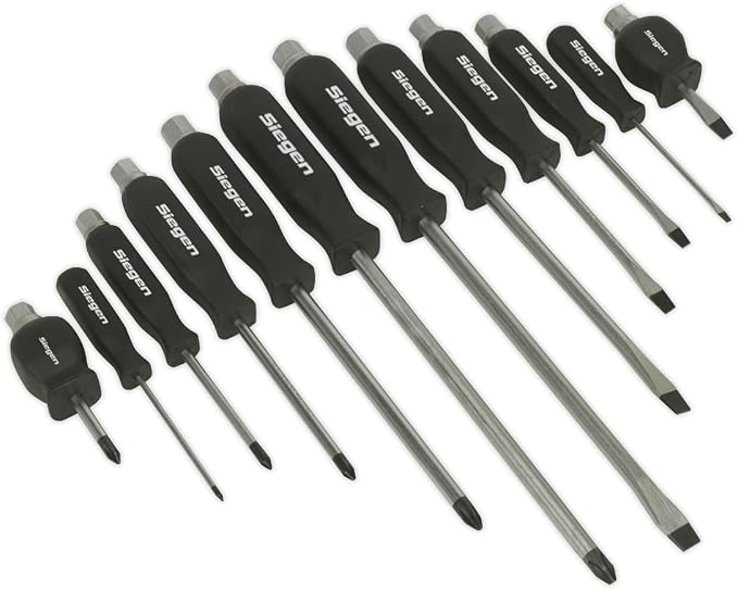Sealey S0641 Hammer Thru Screwdriver Set, 12 Pieces