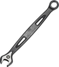HARFINGTON Combination Wrench 10mm Metric Extra Long 12-Point Box and Open End Carbon Steel Double Ended Industrial Grade Spanner for Automotive Furniture Machinery DIY Repair, Black