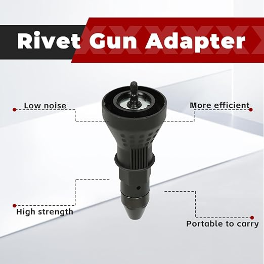 findmall Electric Rivet Nut Gun Drill Adapter Cordless Drill Hand Tools for Areas of The Manufacturing Industrial Fastening