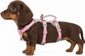 Escape Proof Dog Harness, Escape Artist Harness, Fully Reflective Vest with Padded Handle, Breathable,Durable, Adjustable Vest for Medium Dogs Walking, Training, and Running Gear (Pink, XS