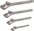 WEDO 4PCS Adjustable Wrench Set 4",6",8",10",Stainless Steel | Wide Jaw Spanner,Professional Spanner,Precision Jaws,Corrosion Resistant,For Automotive,Home and Plumbing Repairs