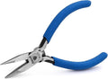 Smooth Jaw Needle Nose Pliers, mshandto 4.8" Non-Serrated High Carbon Steel Long Nose Pliers for Jewelry Making, Wire Bending & Craft DIY, Electronics Repair, Object Grasping Precision Pliers