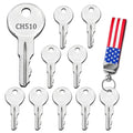 10PCS Equipment Keys CH510, Fit Some Truck Boxes and toolboxes from Delta, Brute Boxes, Better Built, DeeZee, Lund, Tractor Supply, Craftsman, Owens Products, UWS, Northern Tool