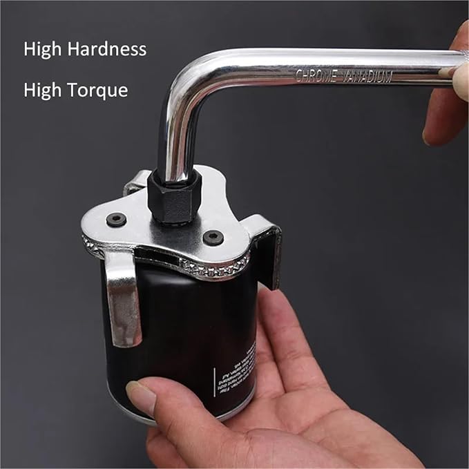 Oil Filter Wrench 4pcs Universal Adjustable Oil Filter Wrench - 3-Jaw Install/Removal Tool