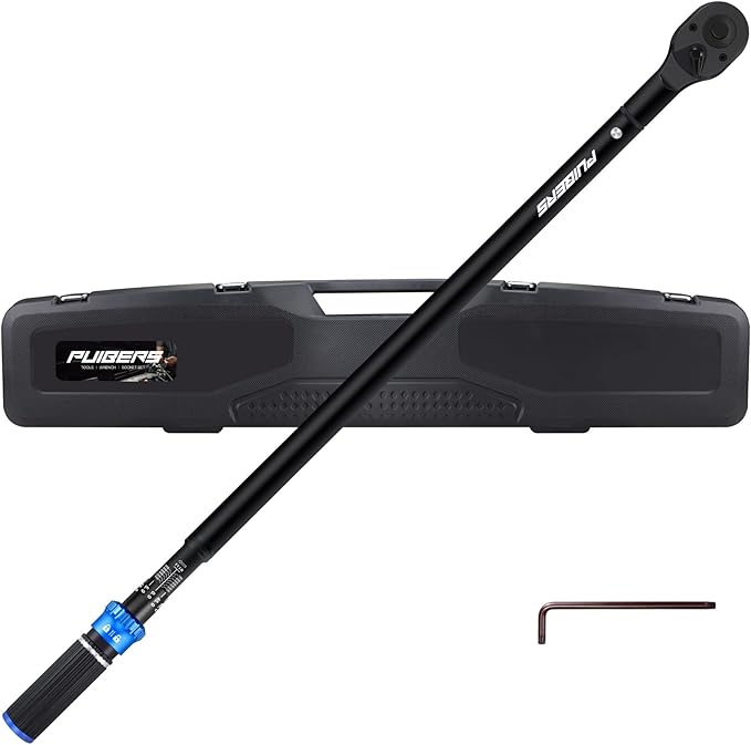 High Torque Wrench 3/4 Inch 100-700 ft, 3/4 Torque Wrench for Car, Truck, Tractor, Accuracy ± 3% Two Directions Adjustable 48 Teeth Precision Instruments Wrenches