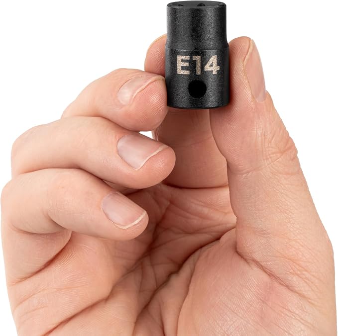 TEKTON 3/8 Inch Drive x E14 External Star Impact Socket | SID12414 | Shallow