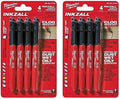 Milwaukee 48-22-3104 Inkzall Point Marker, Fine, Black, 4 Count, (Pack of 2)