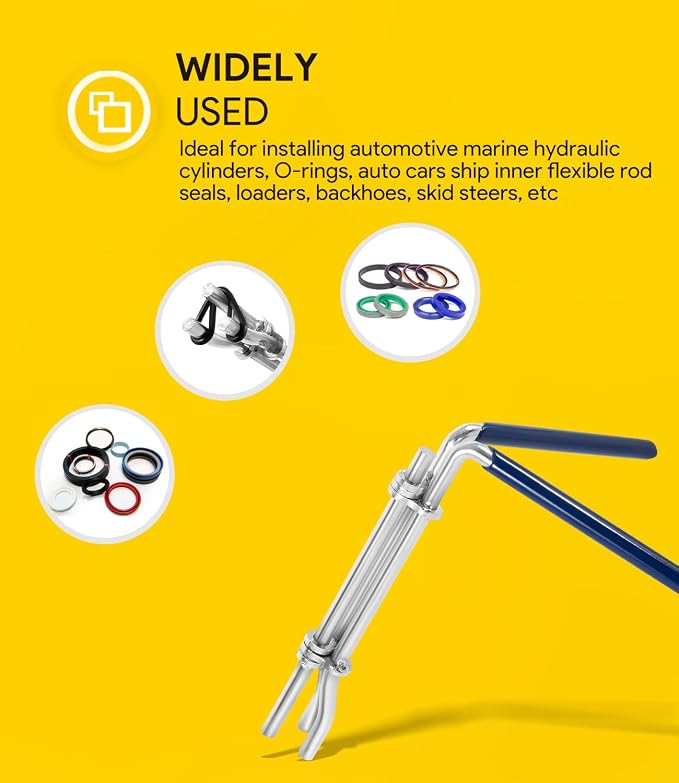 3 Pack Hydraulic Seal Installation Tools & 1266 Adjustable Gland Nut Wrench & 7463 Small Universal Gland Wrench, Hydraulic Cylinder Spanner Wrench Piston Repair Seal Kit, Farm & Construction Equipment