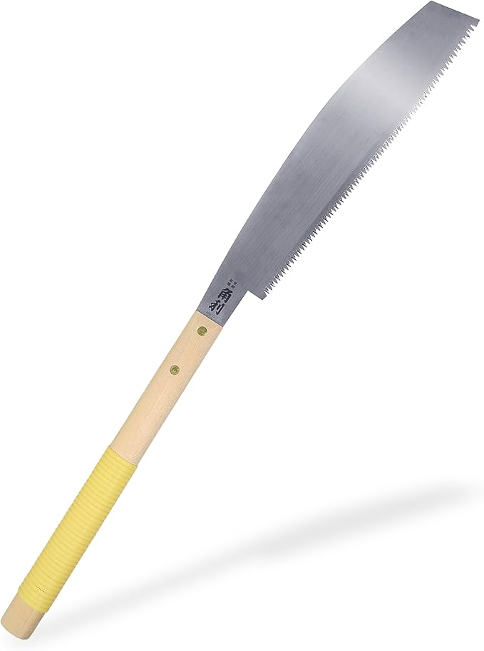 KAKURI Timber Framing Saw 14" - Japanese Anahiki Saw Large Handsaw for Rough Woodworking, Large Wood, Timbers, Beams, Trees, Logs, Thick Branches, and Limbs - Made in Japan