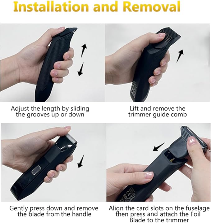 Manscape Body and Ball Trimmer for Men, 3-in-1 Pubic Groin & Nose Hair Trimmer, Ball Shaver & Body Groomer, Wet/Dry Electric Razors for Smooth Shaving, IPX7 Waterproof with Travel Case