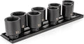 TEKTON 1/2 Inch Drive Impact Socket Set, 8-Piece | SID92107 | (1-9/16 - 2 in.), Deep, 6-Point, Socket Rail