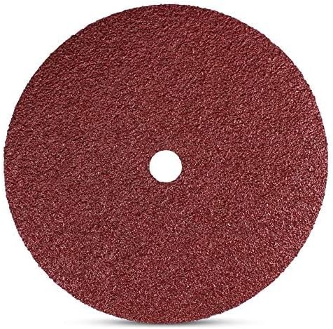 BHA Aluminum Oxide Resin Fiber Sanding and Grinding Discs, 9” x 7/8” Arbor Hole - 25 Pack (24 Grit)