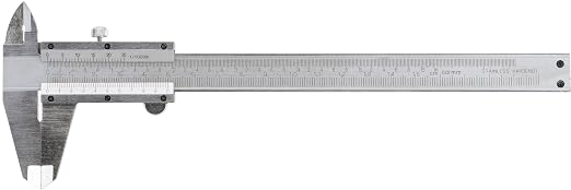 CME Vernier Calipers, Stainless Steel, 0 to 6" and 0 to 150mm Measurement Range, Convenient Dimensional Measurement for Engineers, Machinists, and Woodworkers