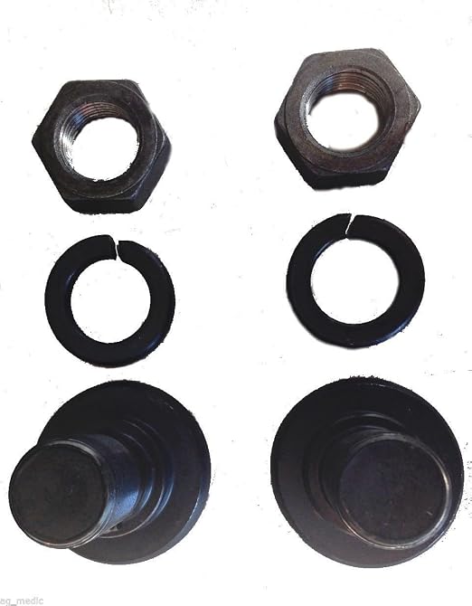 Replacement Bush Hog Rotary Cutter Blade Bolt Kit Code 63607, 2 Bolts with Nuts and Lock Washers