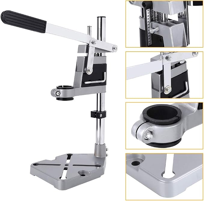 Bench Drill Press Stand, Portable Drill Drilling Guide, Universal Clamp Drill Press Workbench for Drilling Top