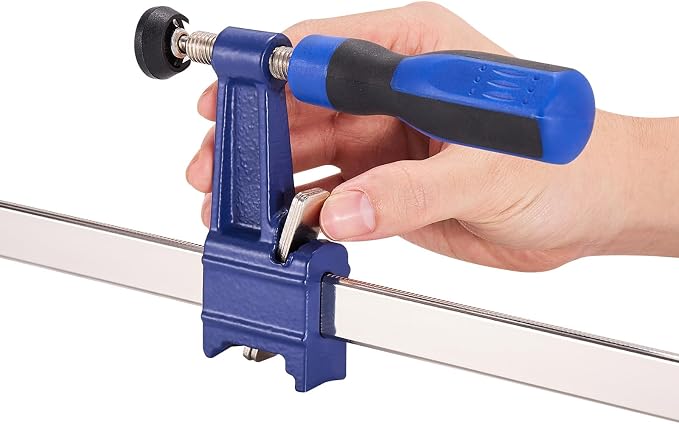 VEVOR Bar Clamps for Woodworking, 2-Pack 36 inch Opening, Lockable F-Clamp with 600 lbs Load Limit, 2-1/2 inch Depth, Cast Iron and Carbon Steel, Easy to Use, Wood Clamps for Woodworking Metal Working